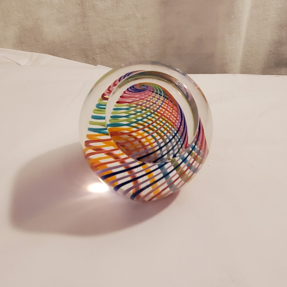 Paul Harrie Signed by artist Rare Paperweight
